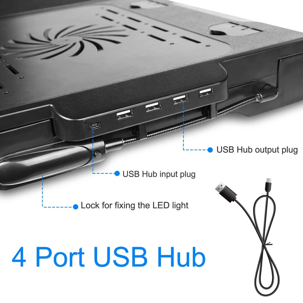 Laptop Stand for Bed-Multi-Functional Laptop Bed Table Tray w/Internal Coolin...