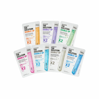[THE FACE SHOP] The Solution Double Up Mask Sheet - 2pcs / Free Gift