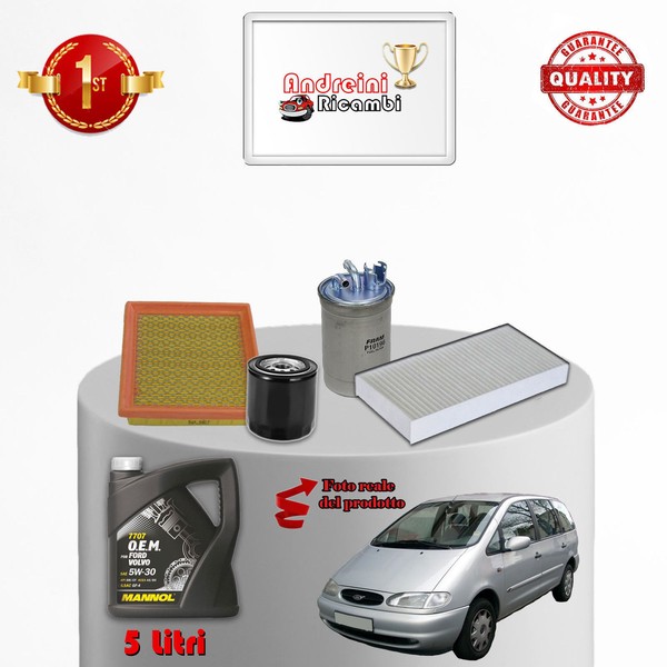 Inspektionskit Filter Und ÖL Ford Galaxy 1.9 Tdi 81KW 110CV 1998->-image