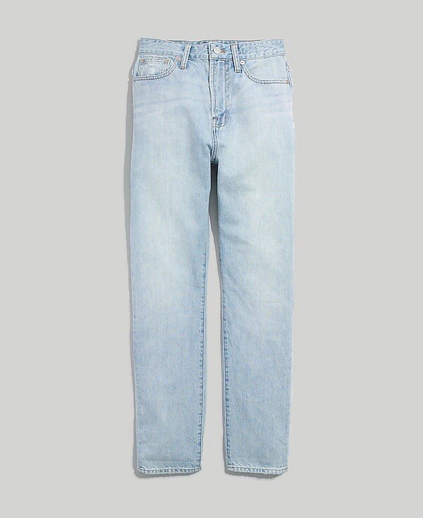 NWT Madewell Curvy Perfect Vintage Mom Jean Fitzgerald Wash Light Blue Size 26