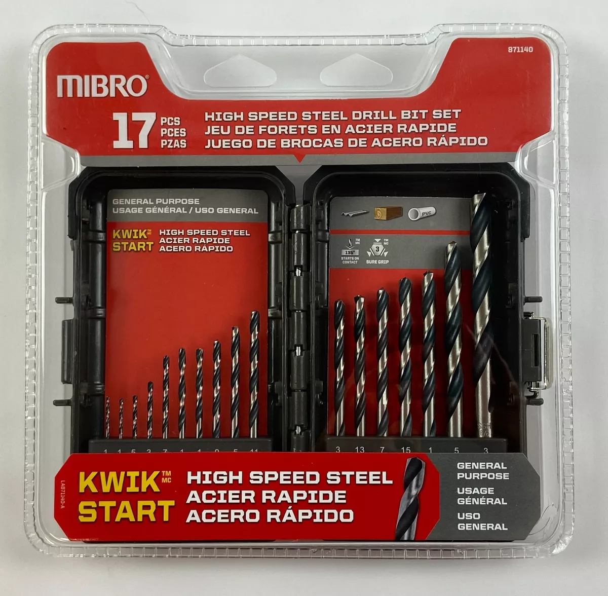 High speed steel sale drill bit set