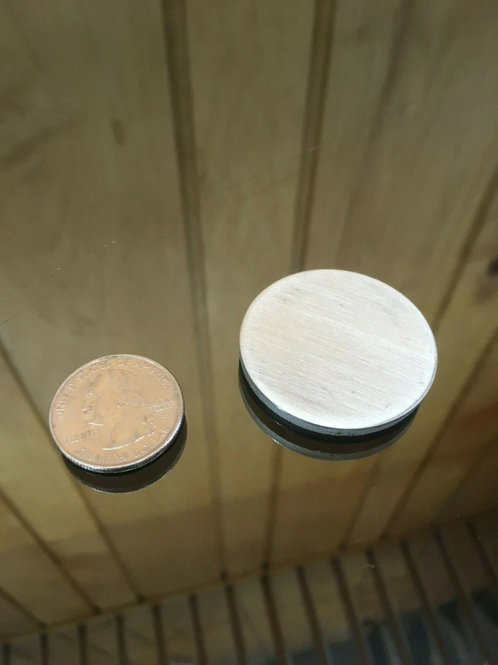 Aluminum Disk Circle Blanks 1-1/2" Diameter 1/8'' Thick 10 Pieces Disc Discs - Image 3 of 4