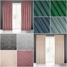 Velvet Curtains Velvet Curtains Ruffle Ribbon Soft Curtain Opaque Zircon Sparkle