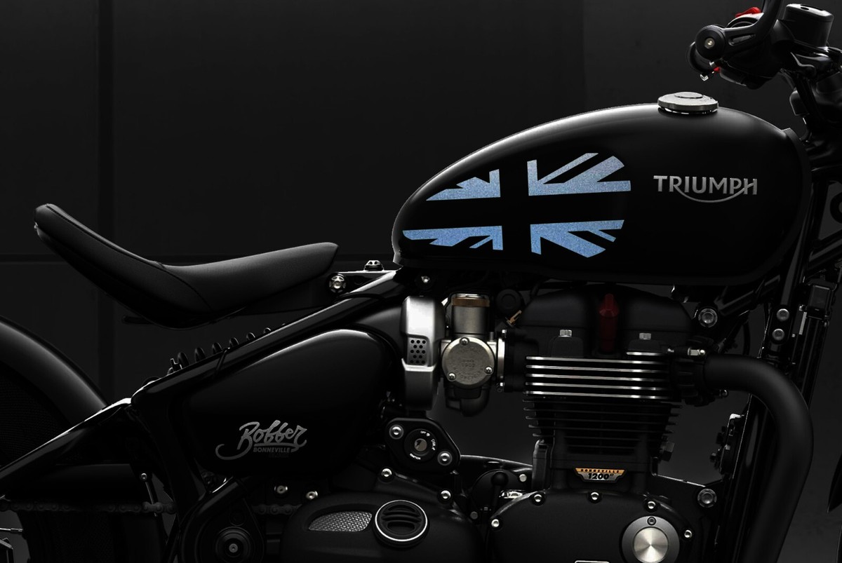 Union Jack Tank Sticker Accessory For Triumph Bobber Reflective