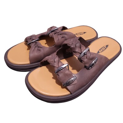 MBT Orthopaedic Dynamic Brown Woven Buckle Sandles Size US 10.5 UK/AUS 10