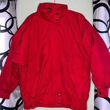 Mulberry Street Womens All Weather Coat Red Hooded Zip-out Lining