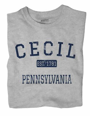 Cecil Pennsylvania PA T-Shirt EST