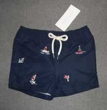 NWT Boy's Polo Ralph Lauren Swimming Shorts Size 3-6M Color Navy 60
