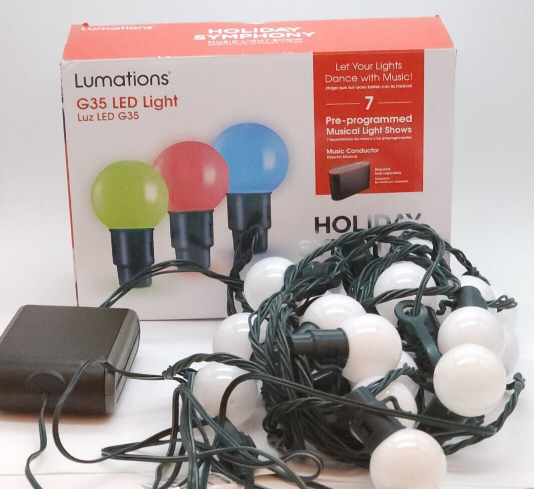 Lumations Holiday Symphony G35 LED 15.8ft 20 Count String Light