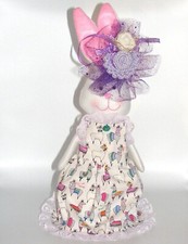 Bunny, Custom, Pinafore and Hat, Stands Alone, 11"