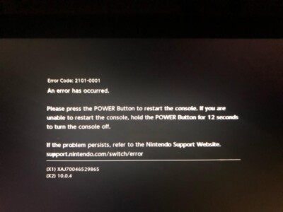 UK Best Nintendo Switch/Lite Error Code 2101-0001 and 2162-0002 Repair ...