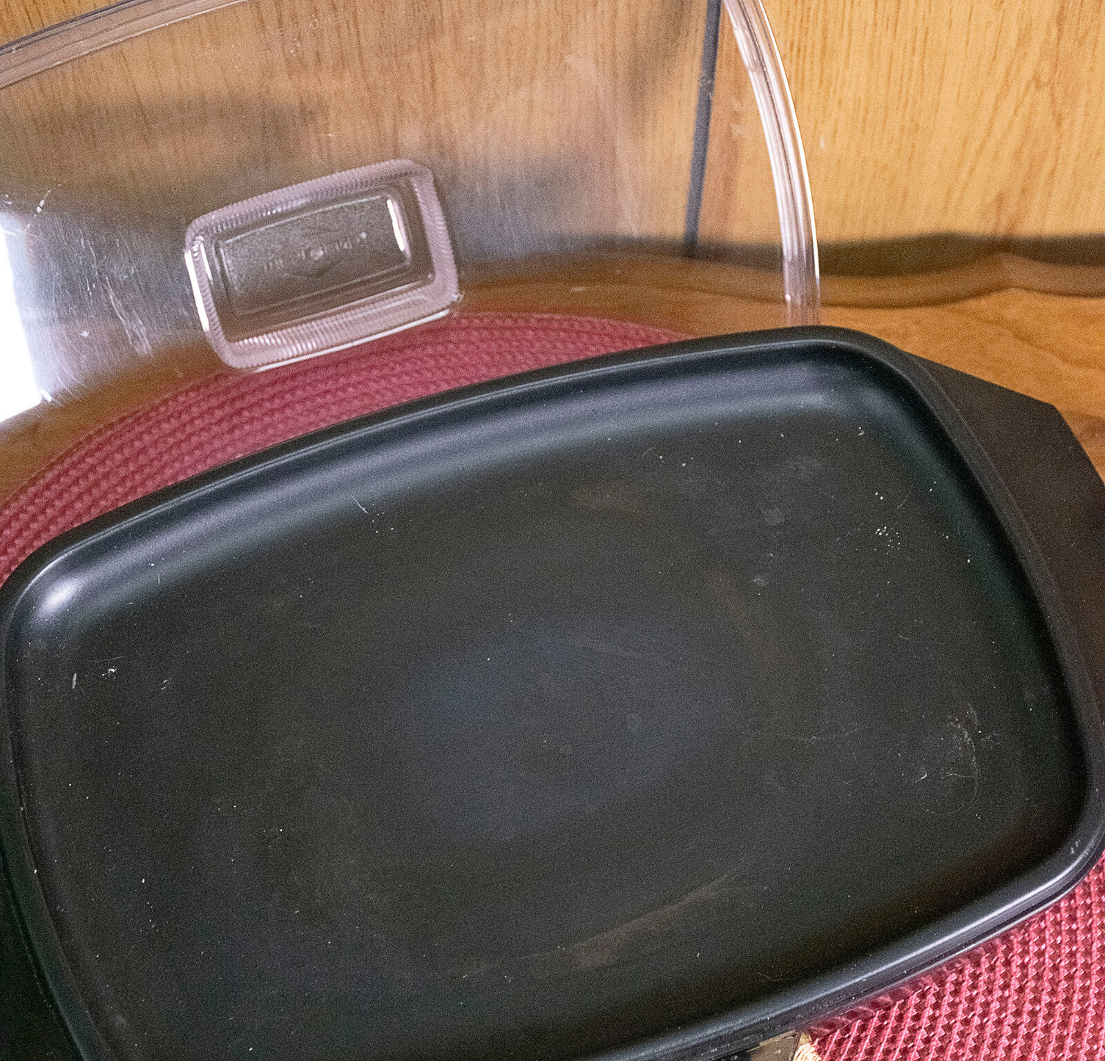 VTG West Bend Slow Cooker 4 QT 5 Settings Plastic Lid Blue Flowers