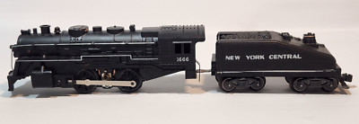 Marx O GaugeTrains  2-4-2 Steam Locomotive #1666 W/Tender New York Central