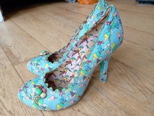 Gorgeous Irregular Choice Ladies High Heel Ice Cream Shoes UK Size 6 - VGC