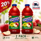 (2 pack) Snapple Apple Juice Drink, 64 fl oz, Bottle — photo 1