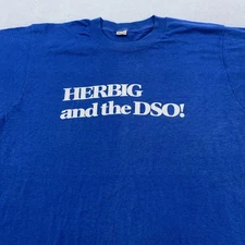 Vtg Gunther Herbig and the Detroit Sympthony Orchestra Shirt Mens M/L Tee 80s