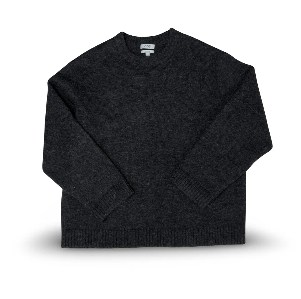 COS Oversized Men's Sweater Alpaca Wool Pullover Grey Size L - Image 3 of 4