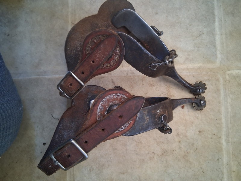 JM Capriola vintage spurs Elko Nevada