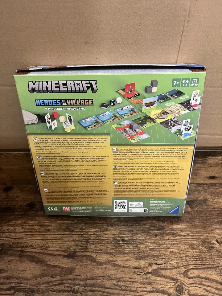 Ravensburger Minecraft Heroes of the Village Board Game Used Not Complete - Image 2 of 4