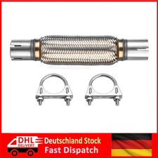 Edelstahl Flexrohr Flexstück Vorderrohr Montage ohne Schweißen 45 x 200 mm