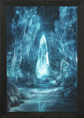 Crystal Cave Framed Wall Art Poster Canvas Print Picture