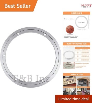 14 Inch Aluminum Lazy Susan Bearing Swivel Plate forDIY Projects Heavy Duty