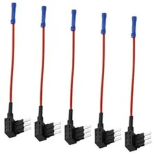 Micro 3 Blade Fuse Kit, 5A/7.5A/10A/15A Automotive Fuses with Clear Window for C