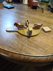 Vintage Handmade Wood Pecking Chicken  Carved Paddle Toy, Rare Folk Art — photo 1