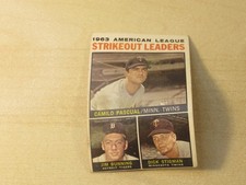 1964 TOPPS AL STRIKEOUT LEADERS #6 JIM BUNNING HOF LOW GRADE READ DESCRIPTION