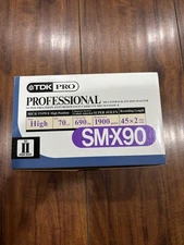 10 PCS TDK PRO Professional SM-X90 Type II High Bias Blank Cassette Tape NEW
