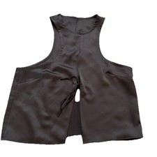 Lioness Australia Black Satin Crop Top Sleeveless S