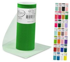 Decorative Matte Tulle, Lightweight Polyester Tulle Fabric for Tutus,