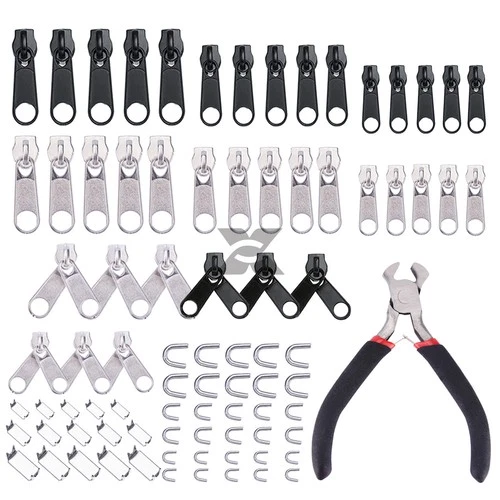 85pcs Fix Zipper Zip Slider Repair Instant DIY Kit Removable Rescue Replacement image 11