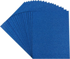 20 Sheets Glitter Thick Paper Cardstock Blank, 8.5 x 11 inches, Blue