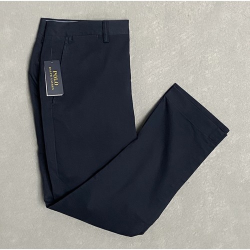 Polo Ralph Lauren Men's 34/30 Chino Pant Straight Fit Stretch Blue NEW