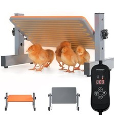 Smart Chick Brooder Heater with Digital Temp  Timer, Adjustable Height 
