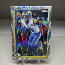 2025 Topps Chrome Football Tutu Atwell #167 Ray Wave Raywave