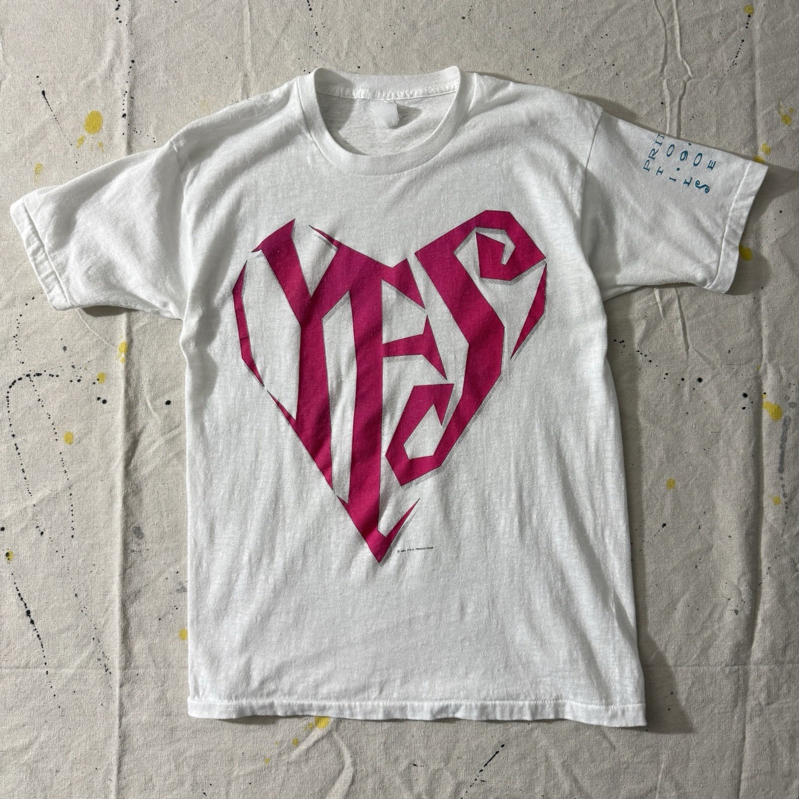 Vintage Prince Love Sexy Tour T Shirt 1988 Concert Made In USA Size Small White