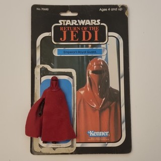 Star Wars Figure Emperors Royal Guard With Carded Back 100% Complete