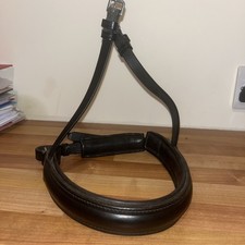 NWOT Cob Size Albion KB Black Leather Crank Noseband For Dressage Bridle