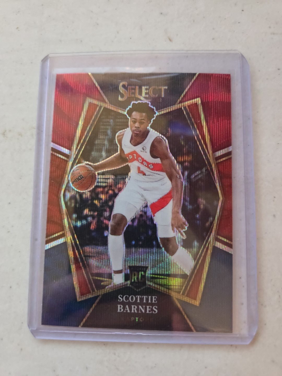 2021-22 Panini Select - Premier Level Scottie Barnes #111 Tri-Color Prizm (RC)