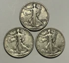 1916 FINE DETAIL, 1933 S VF AND 1935 S VF-XF WALKING LIBERTY HALF DOLLAR