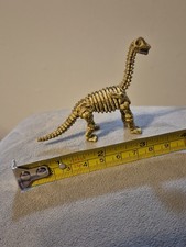 Brontosaurus Skeleton Figure Plastic Dinosaur Fossil Toy Long Neck Dino