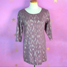 URBAN OUTFITTERS ECOTE METALLIC SHIFT DRESS PURPLE SMALL