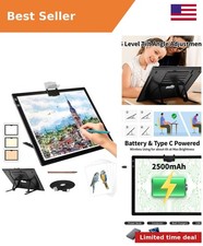 Rechargeable A3 Light Pad for Diamond Painting,Tracing Light Box with Stand and