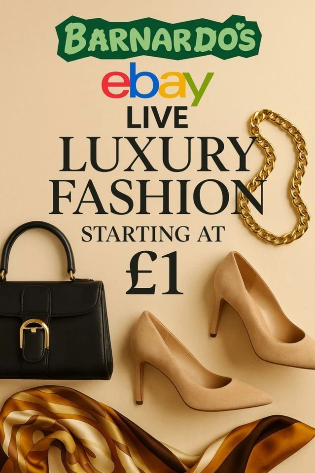 Luxury Designer Sale £1 Start Authentic High-End Fashion Charity Seller