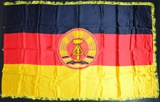 DDR Fahne Flagge Ehrenbanner Amtsstubenfahne gestickt 196 x 120 cm RAR!!! 11927