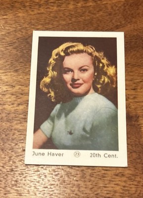 1960 Maple Leaf Gum Film Stars  #23 June Haver