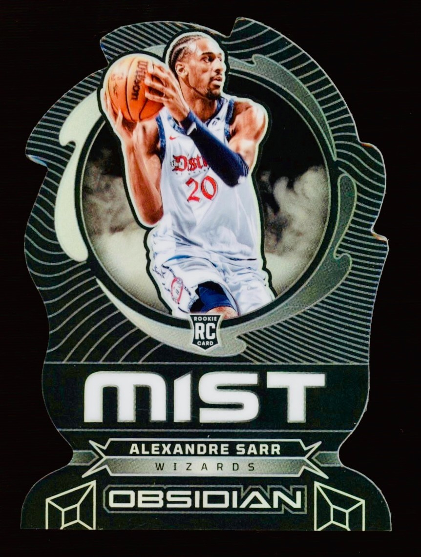 2024-25 Panini OBSIDIAN - Alexandre Sarr No. 6 BLACK MIST SSP CASE HIT DIE CUT 