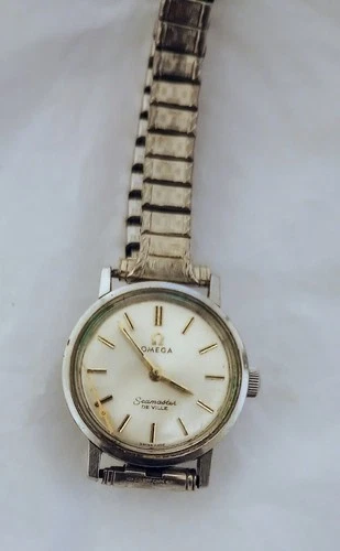 VTG OMEGA SEAMASTER DEVILLE LADIES WATCH - RUNNING - NEEDS REPAIR